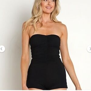 Indah Solid Body Playsuit BLUE